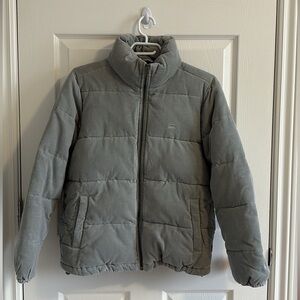 Levi’s Teal Corduroy Puffer Jacket Size S
